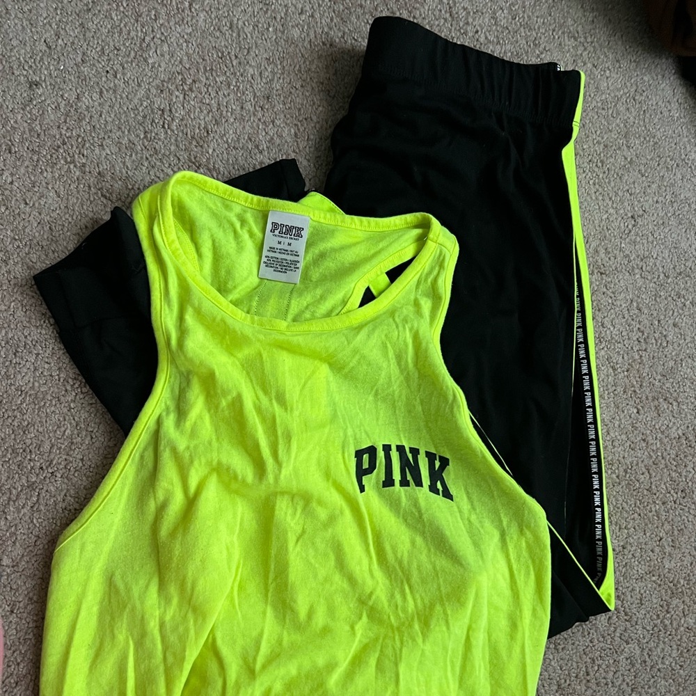 Highlighter yellow PINK outfit